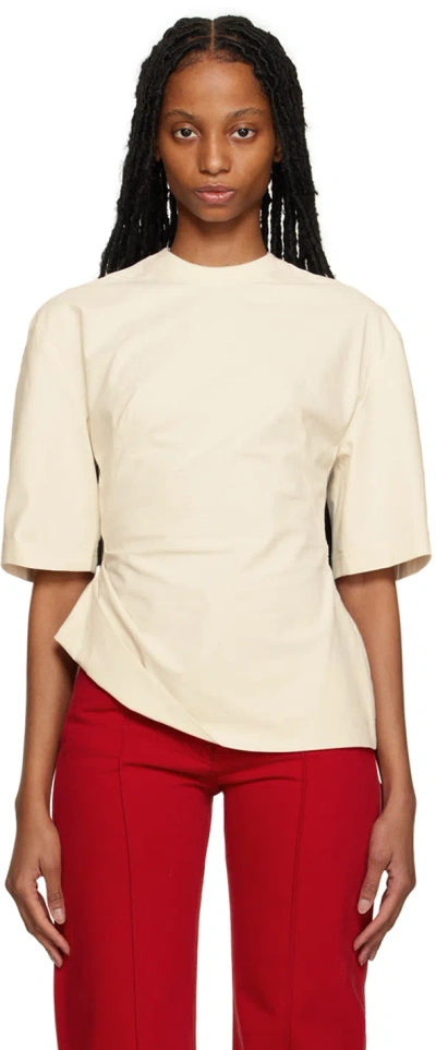 Jacquemus White 'le Haut Camisa' Blouse In Beige