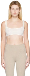 Jacquemus White Le Papier 'le Bandeau Ascosu' Bra In 100 White