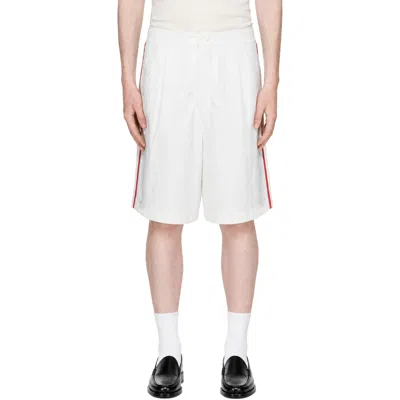 Jacquemus White 'le Pyjama' Shorts In 1zc Print Chain Off-