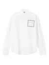 Jacquemus La Chemise Simon Dog Patch Button-up Shirt In White