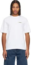 Jacquemus T-shirt Le T-shirt Gros-grain In White