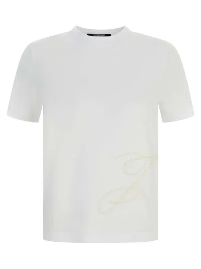 JACQUEMUS WHITE LE T-SHIRT J T-SHIRT