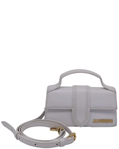 Jacquemus White Leather Mini Le Bambino Top Handle Bag (authentic Pre-loved)