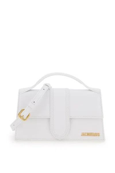 Jacquemus White Leather Shoulder Bag For Women