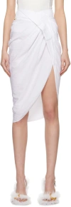 Jacquemus White Les Classiques 'la Jupe Saudade' Midi Skirt In 100 White
