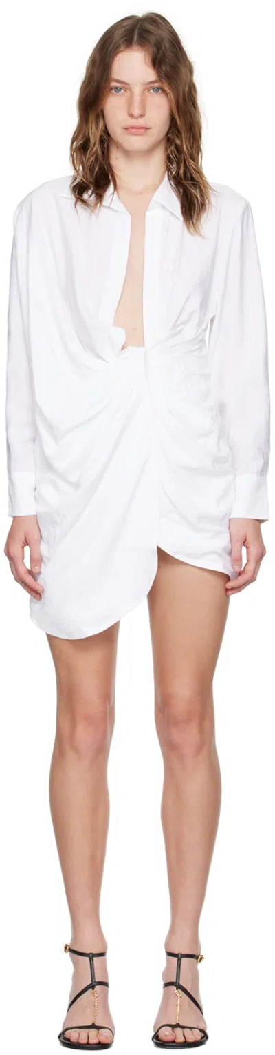 Jacquemus La Robe Bahia Mini Dress In White