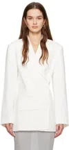 Jacquemus White Les Classiques 'la Veste Tibau' Blazer In 100 White