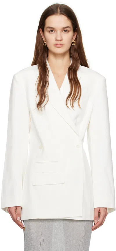 Jacquemus White Les Classiques 'la Veste Tibau' Blazer In 100 White