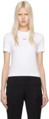 Jacquemus White Les Classiques 'le T-shirt Gros Grain' T-shirt In 100 White