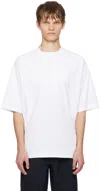 Jacquemus Typo Logo Crewneck T-shirt In 100 White