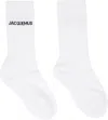 Jacquemus White Les Classiques 'the ' Socks In 100 White
