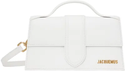 Jacquemus White Les Classiques 'the Large Bambino' Bag In 100 White
