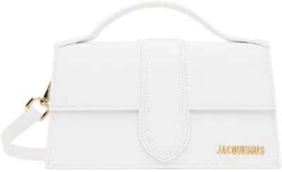 Jacquemus White Les Classiques 'the Large Bambino' Bag In 100 White