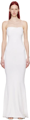 Jacquemus Aro Viscose-blend Long Dress In White