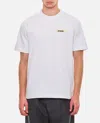Jacquemus 'le T-shirt Gros Grain' White T-shirt With Logo Patch On The Front