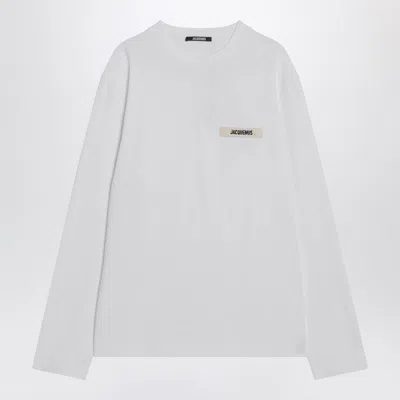Jacquemus White Long-sleeved Cotton T-shirt
