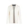 Jacquemus Notte Logo Plaque Blouse In White