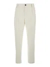 Jacquemus White Pants With Button Closure In Multicolor