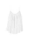 Jacquemus White Pleated Open Back Flowy Top In Multi
