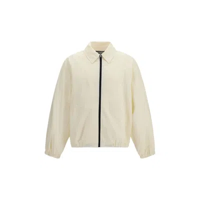 Jacquemus White Polyamide Shell Jacket In Neutral