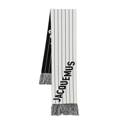 Jacquemus White Scarves Men In Neutral