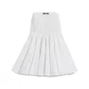 Jacquemus Flared High-waisted Midi Skirt With Distinctive Metal Loop