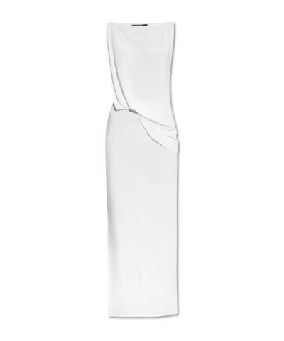 JACQUEMUS JACQUEMUS TWIST DETAILED LONG DRESS