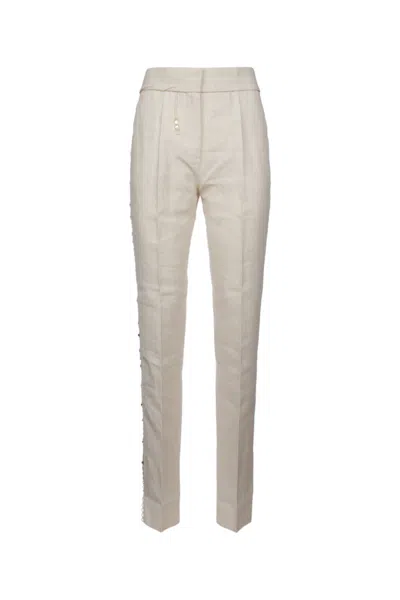 JACQUEMUS WHITE SLIM FIT PANT