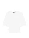 Jacquemus White Solid Crew Neck Sweater In White