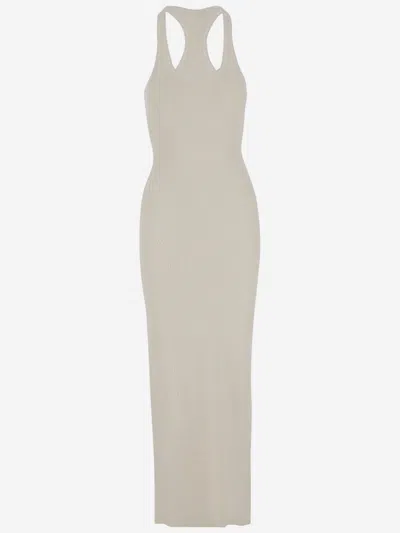 Jacquemus White Square Neck Maxi Dress