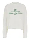 Jacquemus White Sweater With Logo Embroidered On The Front And Short Design In Cotton Woman In White