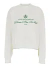 Jacquemus White Sweater With Logo Embroidered On The Front And Short Design In Cotton Woman In White