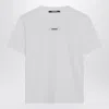 Jacquemus Relaxed Fit Crew-neck T-shirt With Front Print In White