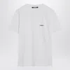 Jacquemus Relaxed-fit Cotton T-shirt With Subtle Logo In White