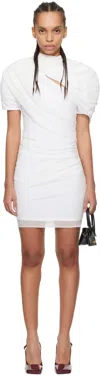 Jacquemus White 'the Castagna' Minidress In 100 White