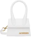 Jacquemus Women Le Grand Chiquito Leather Handbag In 100 White