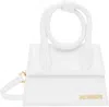 Jacquemus Le Chiquito Noeud Tote Bag In 100 White