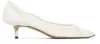 Jacquemus White 'the Low Turni' Heels In White