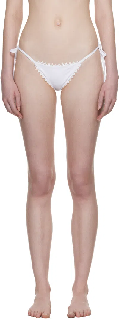 Jacquemus White 'the Picot' Bikini Bottom