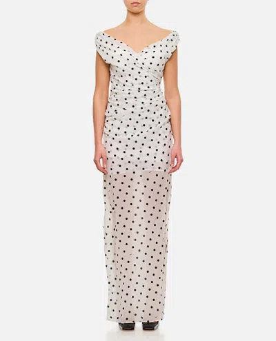 JACQUEMUS WHITE THE RITA LONG DRESS