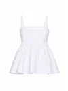 Jacquemus Top Le Haut Traversin White With V-neck And Ruffle Details In Cotton For Women In White