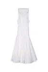 Jacquemus White Triana Sleeveless Midi Dress In White