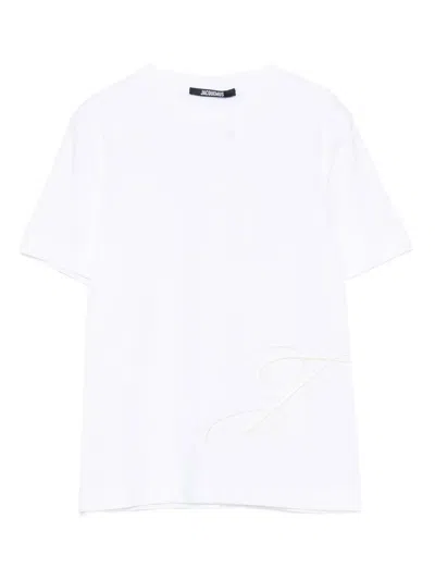 Jacquemus White T-shirt In Yellow