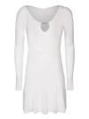 JACQUEMUS WHITE VISCOSE DRESS