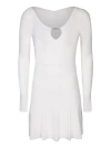 Jacquemus La Robe Ribbed Minidress In White