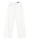 Jacquemus Le De Nimes Wide Leg Jeans In White