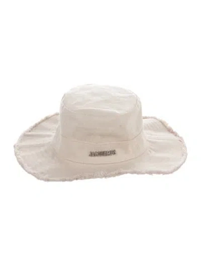 Pre-owned Jacquemus Wide Brim Bucket Hat In Neutrals