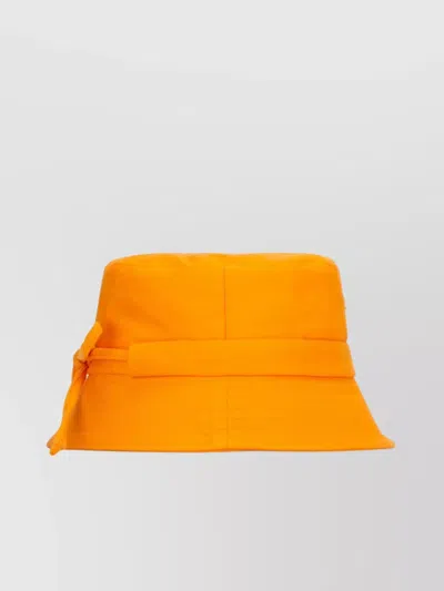 Jacquemus Wide Brim Sun Protection Hat In Yellow