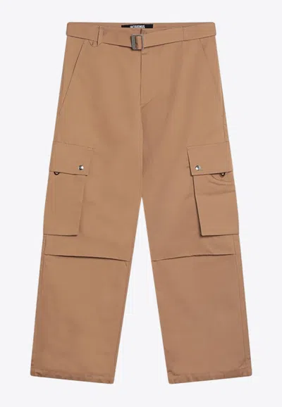 JACQUEMUS WIDE-LEG CARGO PANTS