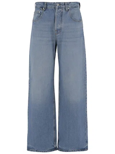 Jacquemus Wide-leg Cotton Denim Jeans In Blue